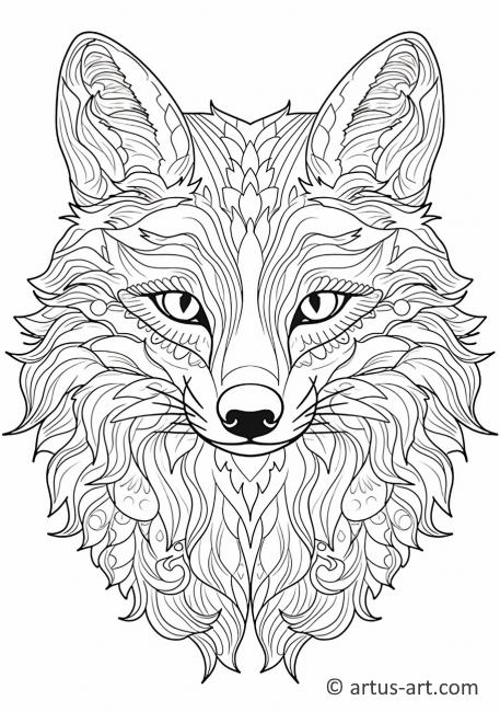 Coyote Coloring Page For Kids